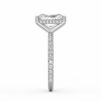 Avery | 3ct Radiant Cut Pavé Band Engagement Ring