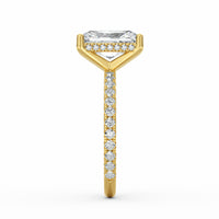 Avery | 3ct Radiant Cut Pavé Band Engagement Ring