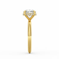 Sienna | 2ct Round Cut Hidden Halo Engagement Ring