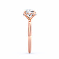 Sienna | 2ct Round Cut Hidden Halo Engagement Ring