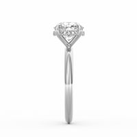 Sienna | 2ct Round Cut Hidden Halo Engagement Ring