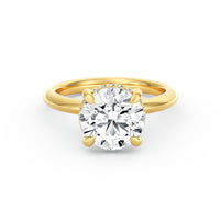 Sienna | 3ct Round Cut Hidden Halo Engagement Ring