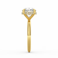 Sienna | 3ct Round Cut Hidden Halo Engagement Ring