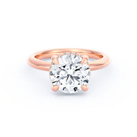 Sienna | 3ct Round Cut Hidden Halo Engagement Ring