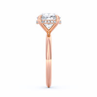 Sienna | 3ct Round Cut Hidden Halo Engagement Ring