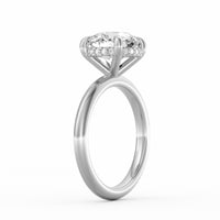 Sienna | 3ct Round Cut Hidden Halo Engagement Ring