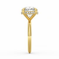 Sienna | 4ct Round Cut Hidden Halo Engagement Ring