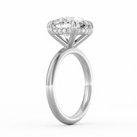 Sienna | 4ct Round Cut Hidden Halo Engagement Ring